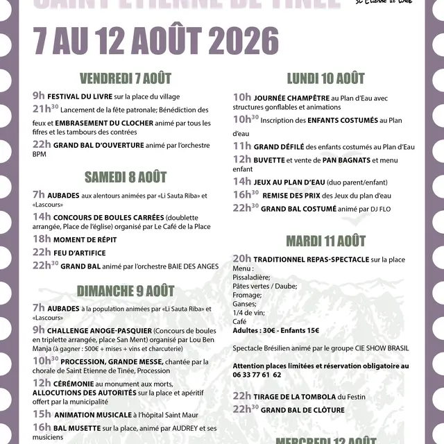 Fête patronale de St Etienne de Tinée_Saint-Étienne-de-Tinée