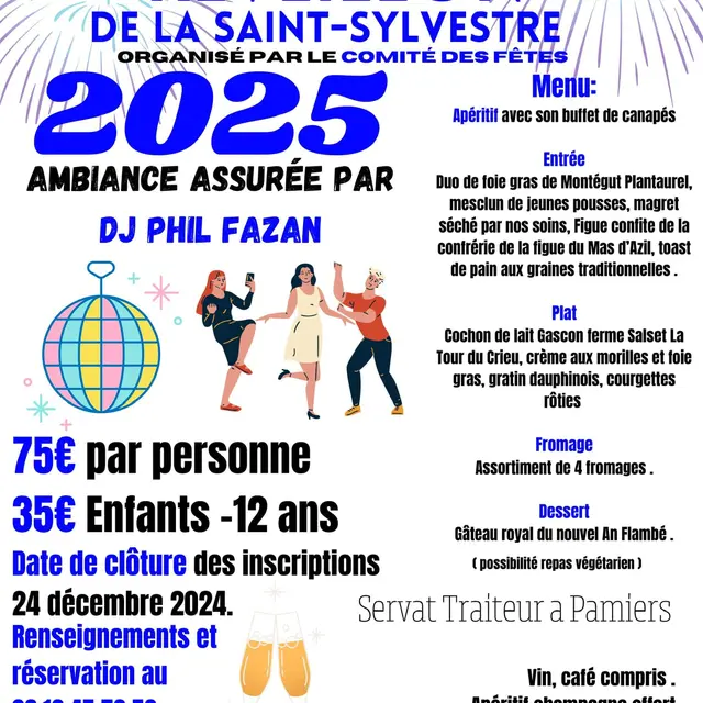 Réveillon Saint Sylvestre avec le Comité des fêtes de Vicdessos_Val-de-Sos