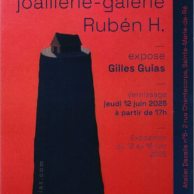 Exposition de Gilles Guias à l'atelier joaillerie-galerie Rubén H._Sainte-Marie-de-Ré