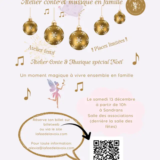 Atelier Conte & Musique en famille Spécial Noël