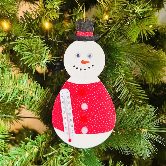Thermomètre bonhomme de neige