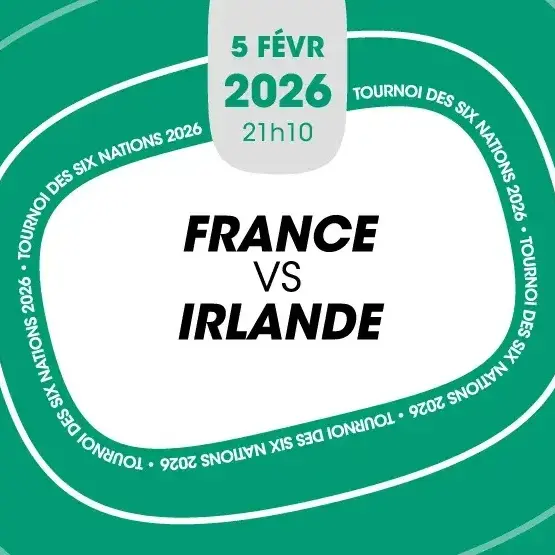 Rugby France vs Irlande au Stade de France