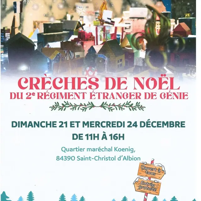 Crèches de Noël à la légion étrangère_Saint-Christol
