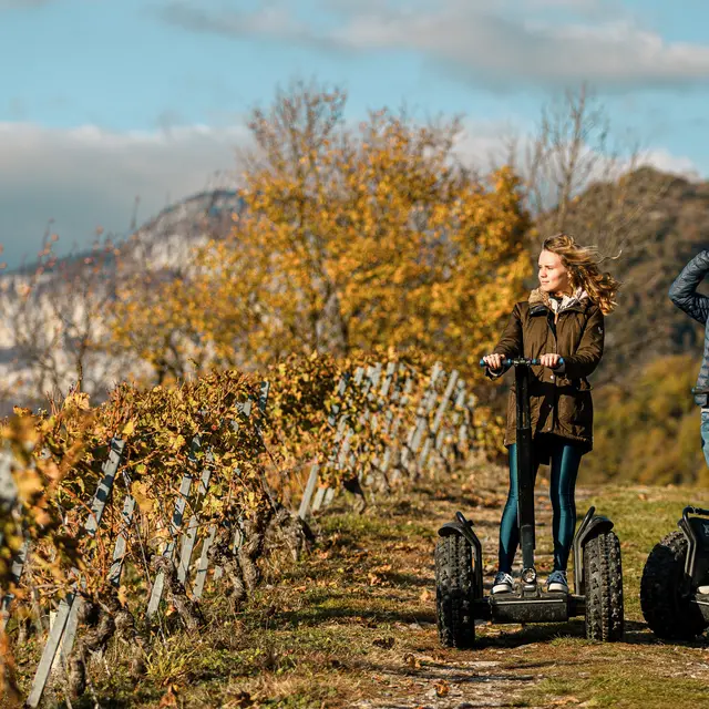Segway dans les vignobles de Chignin