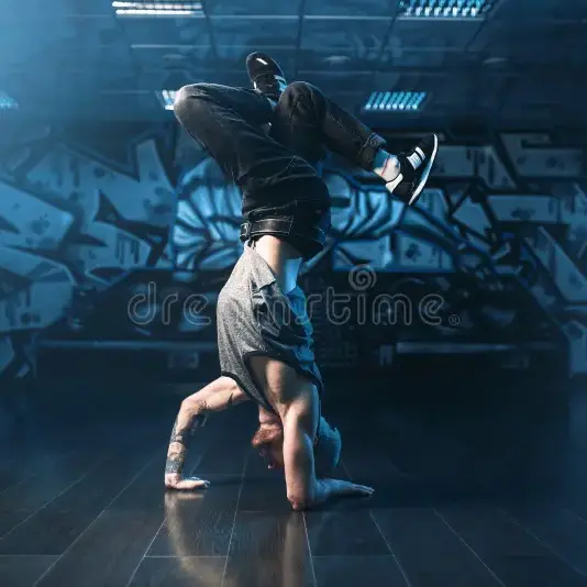 Performance danse smurf & son_La Pacaudière