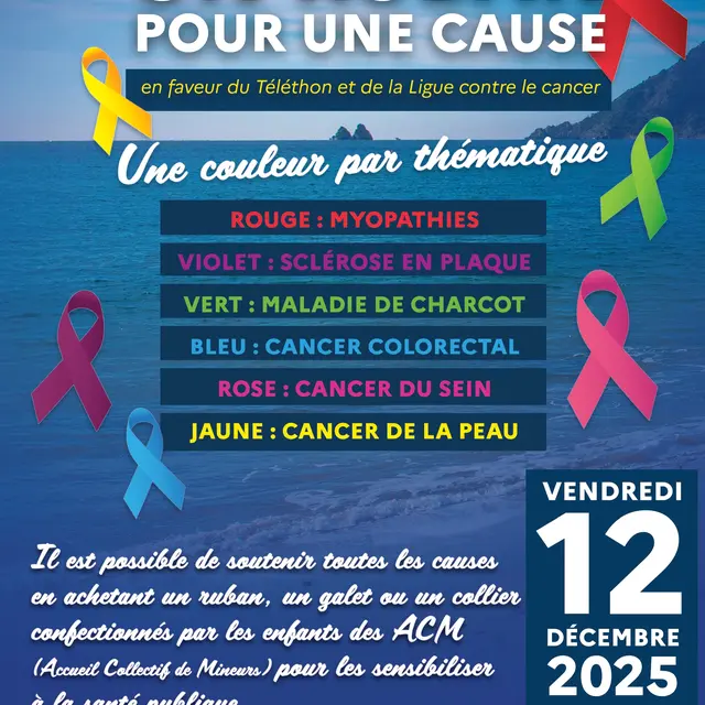 Téléthon - Un ruban pour une cause_La Seyne-sur-Mer