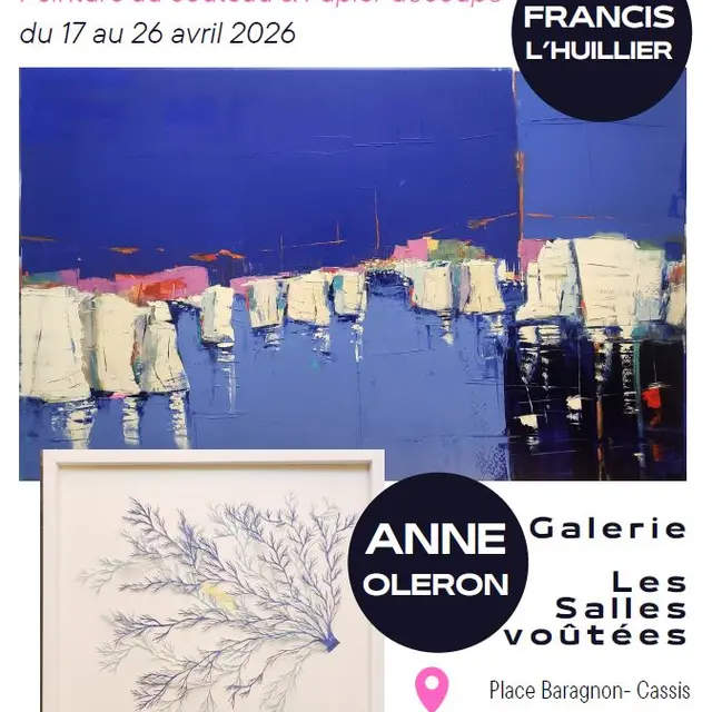 Exposition « Matières et regard » de Francis L'Huillier et Anne Oleron aux Salles Voutées_Cassis