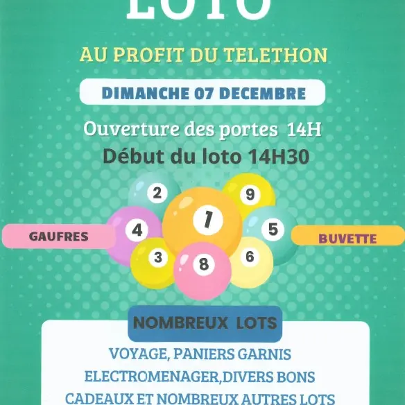 Loto - Téléthon_Saint-André-les-Alpes