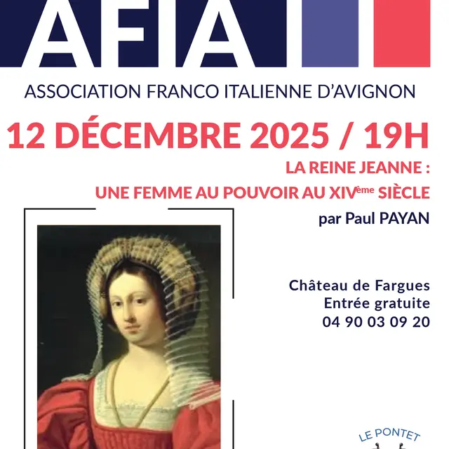 Conférence La reine Jeanne, une femme au pouvoir au XIVème siècle_Le Pontet