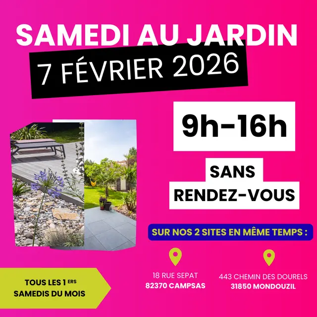 Samedi au jardin 7 février 2026