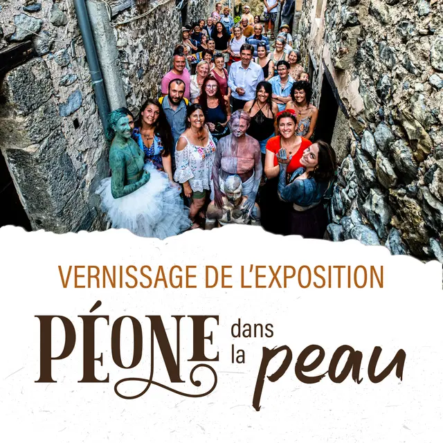 Vernissage de l'exposition Péone dans la peau_Péone