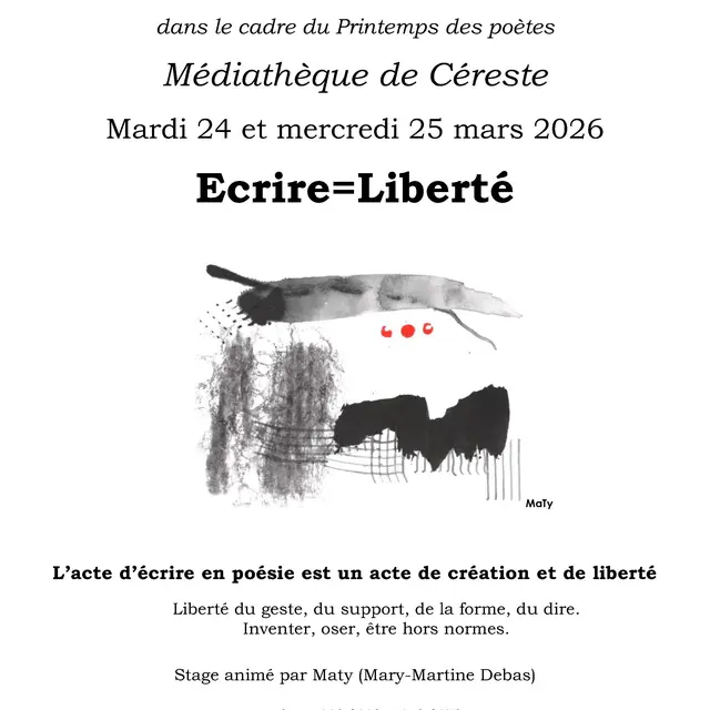 Atelier d'écriture dans le cadre du Printemps des Poètes_Céreste