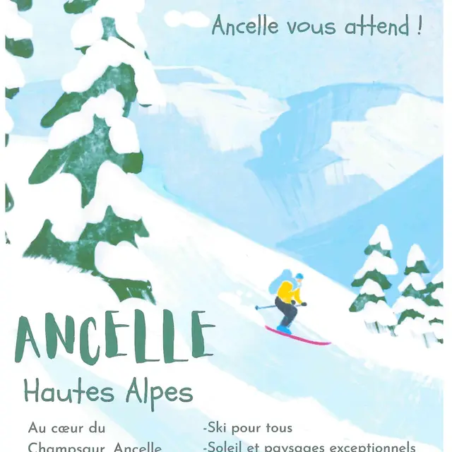 Exposition Affiche touristique d'Ancelle_Ancelle