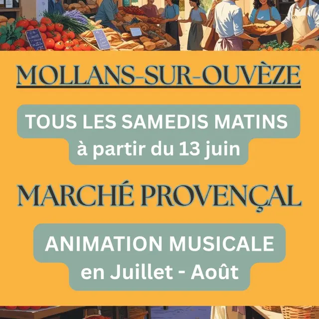 Petit marché du samedi matin à Mollans sur Ouvèze_Mollans-sur-Ouvèze
