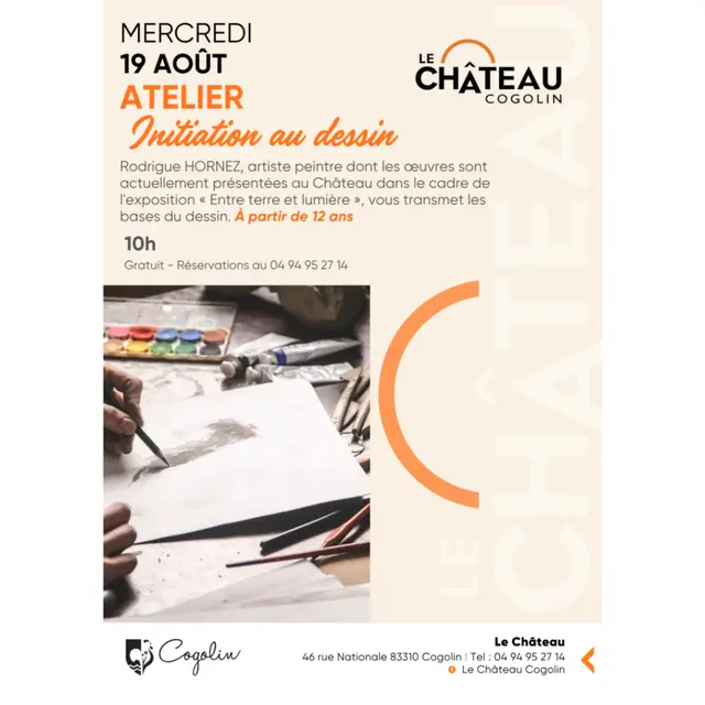 Atelier d'initiation au dessin_Cogolin