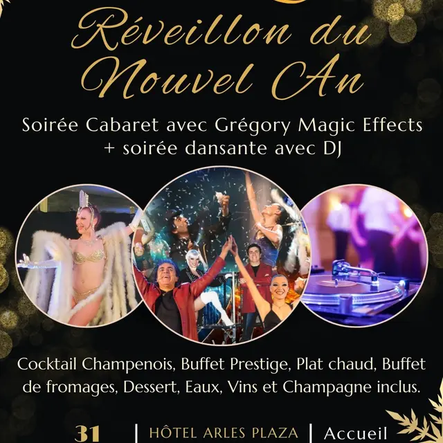 Réveillon du Nouvel An à l'hôtel Arles Plaza_Arles