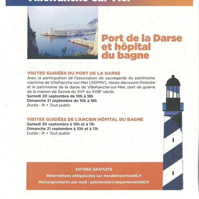 Journées européennes du patrimoine du Département 06_Villefranche-sur-Mer