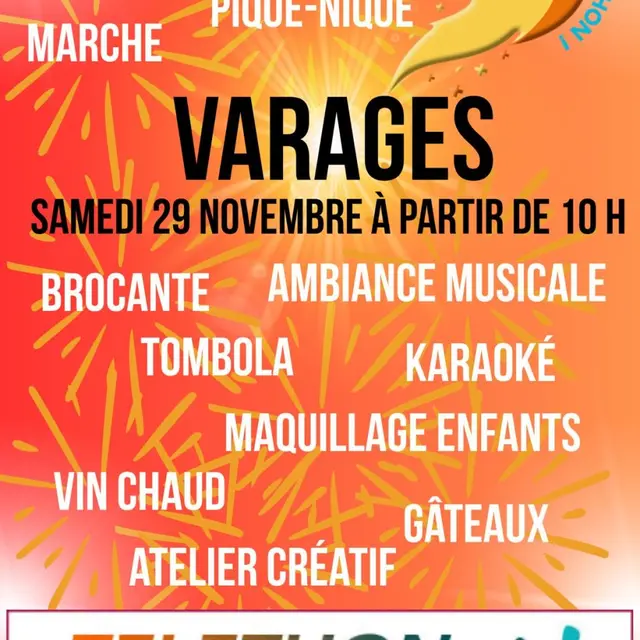 Brocante, atelier créatif, karaoké et animations | Téléthon_Varages