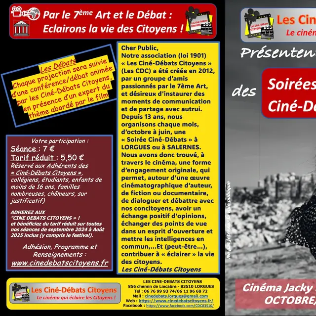 Ciné - Débats Citoyens - Au Boulot de Gilles Perret et François Ruffin_Lorgues