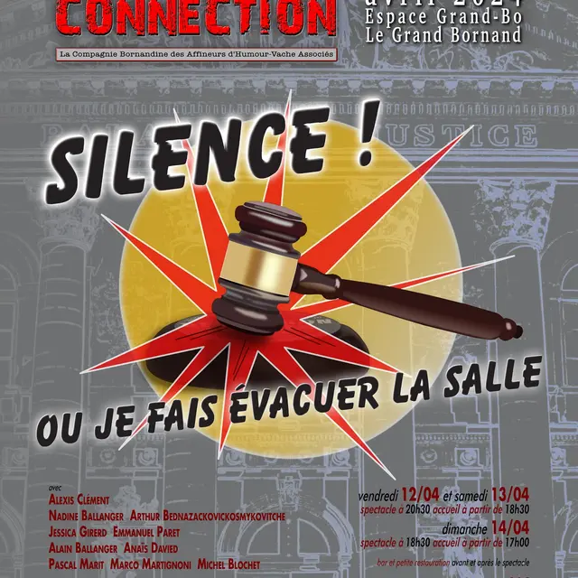 Spectacle : Silence, ou je fais évacuer la salle !