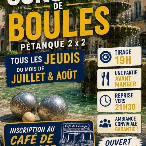 Concours nocturne : Pétanque 2x2 choisis_Barjols