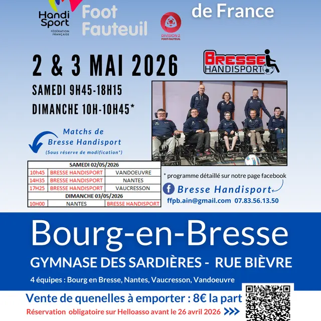 Championnat foot fauteuil Bourg