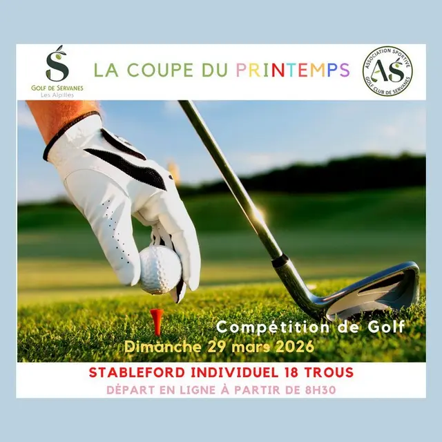 Compétition de golf Coupe du Printemps à Mouriès 29.03.26