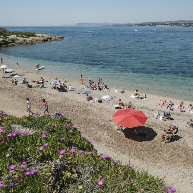 Plage de La Coudoulière à Six-Fours-les-Plages