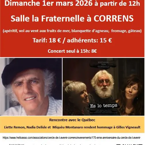 170ème anniversaire du Cercle de l'avenir - repas et concert_Correns