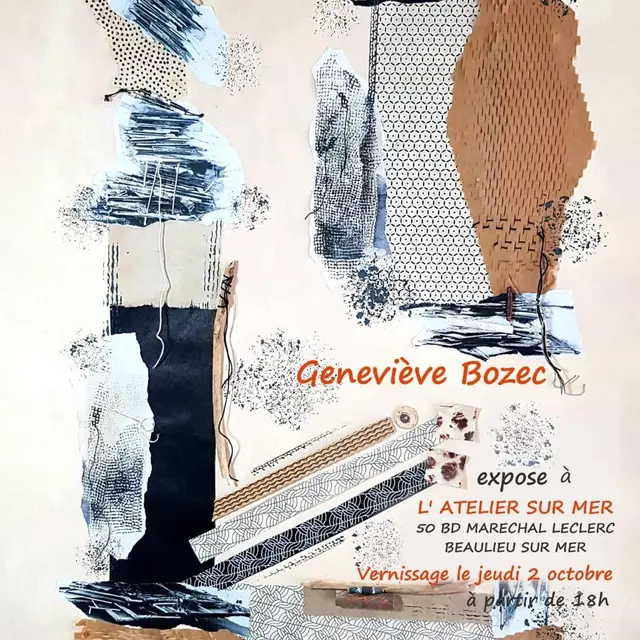 Exposition GENEVIEVE BOZEC  Image...Imagine... - L'Atelier Beaulieu-sur-Mer_Beaulieu-sur-Mer