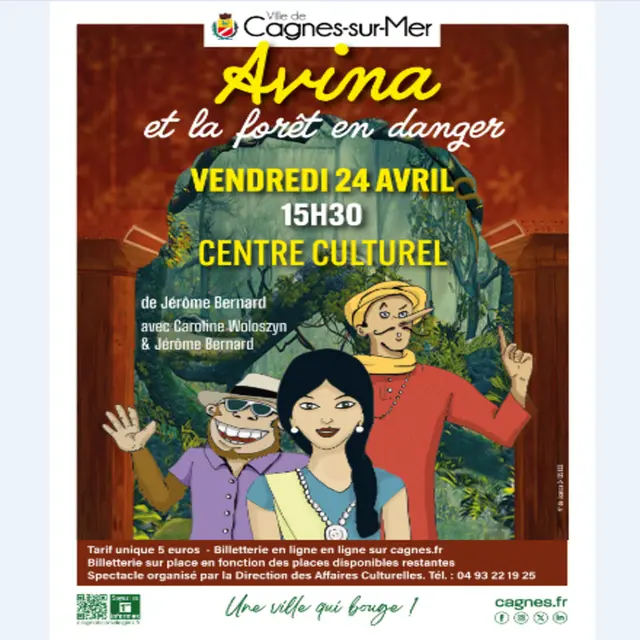 Théâtre jeune public : Avina et la forêt en danger_Cagnes-sur-Mer