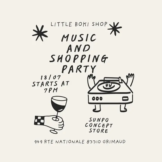 Music & shopping party à Little Boki Shop_Grimaud