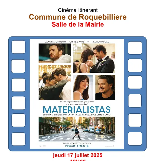 Cinéma :  Materilalists _Roquebillière