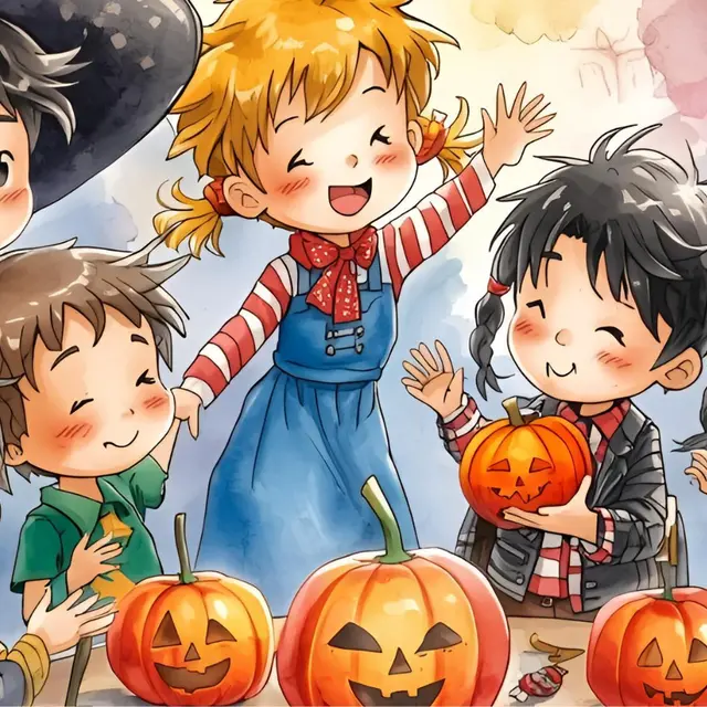 Les enfants fêtent Halloween_Ramatuelle