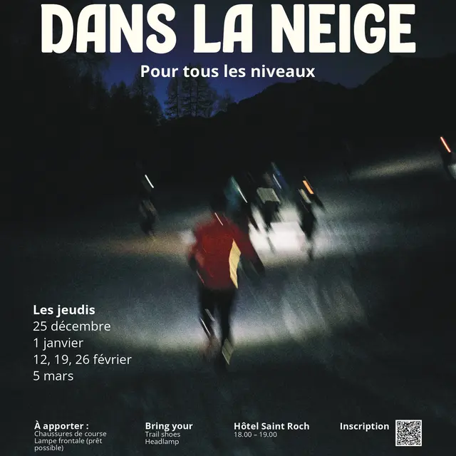 Trail running dans la neige_Puy-Saint-Vincent