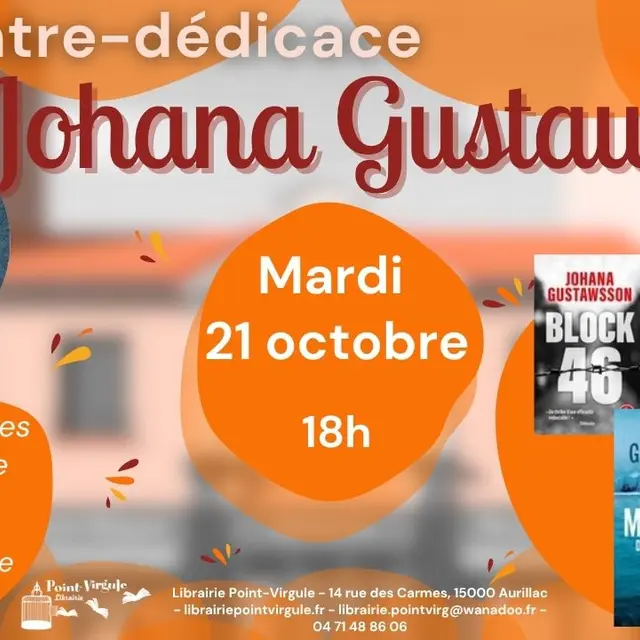 Rencontre-dédicace Johane Gustawson_Aurillac