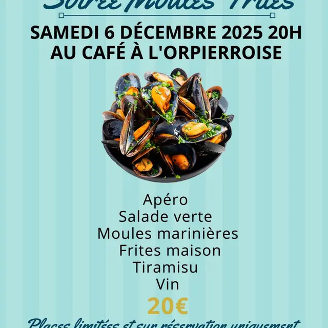 Repas moules-frites_Orpierre