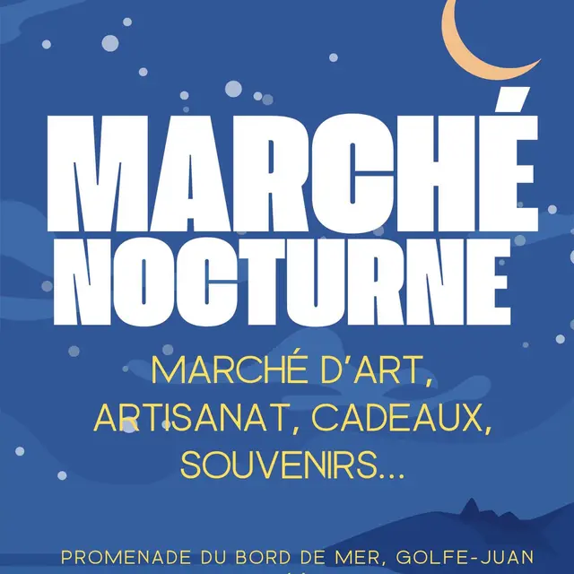 Marché artisana nocturne à Golfe-Juan_Vallauris Golfe - Juan