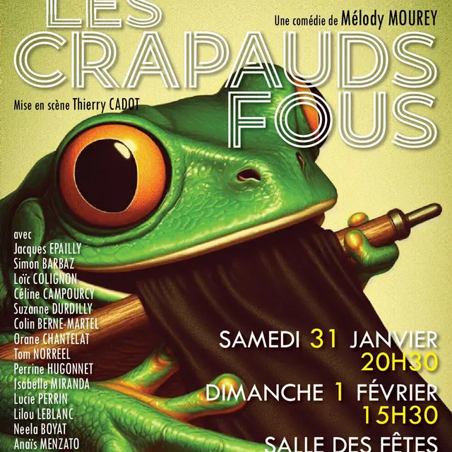 Affiche avec un crapaud