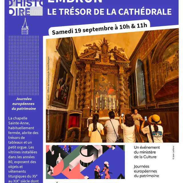 Visite guidée JEP : Le trésor de la cathédrale_Embrun
