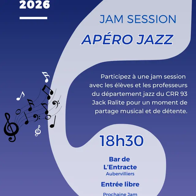 Concert - Jam session – Apéro Jazz_Aubervilliers
