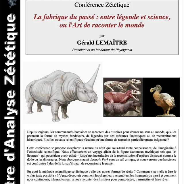 La fabrique du passé - Entre légende et science, ou l'Art de raconter le monde_Nice