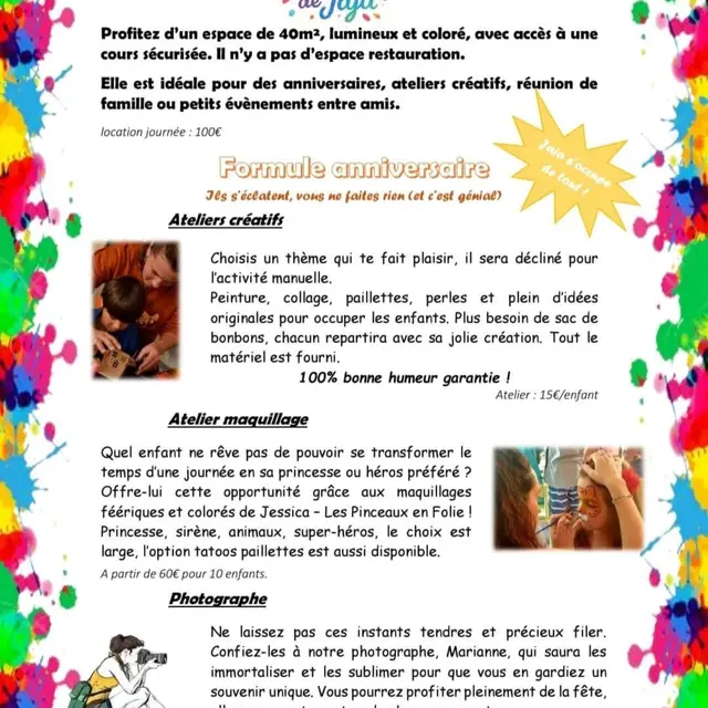 Atelier créatif du mercredi enfants et adultes - Les folies de Jaja_Sospel