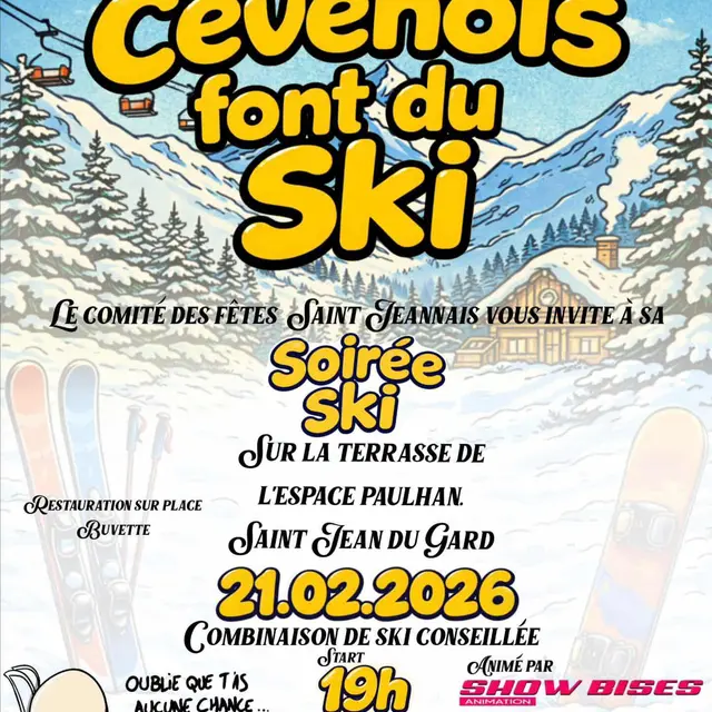 Soirée  - Les Cévenols font du ski_Saint-Jean-du-Gard