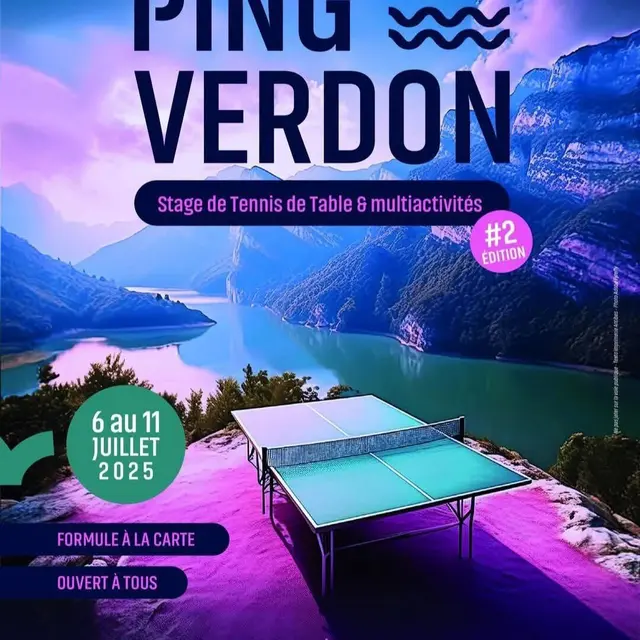 Stage de tennis de table et multi activités_Saint-André-les-Alpes