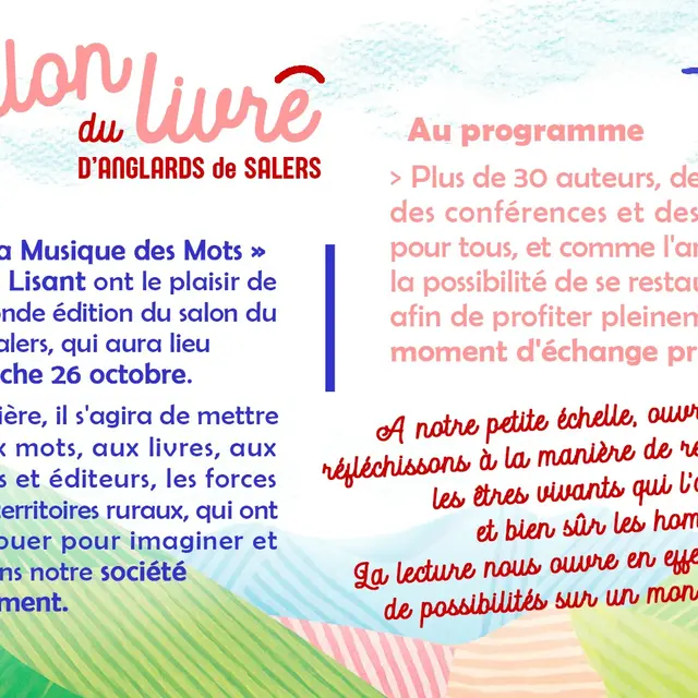 Salon du livre, 2ème édition_Anglards-de-Salers