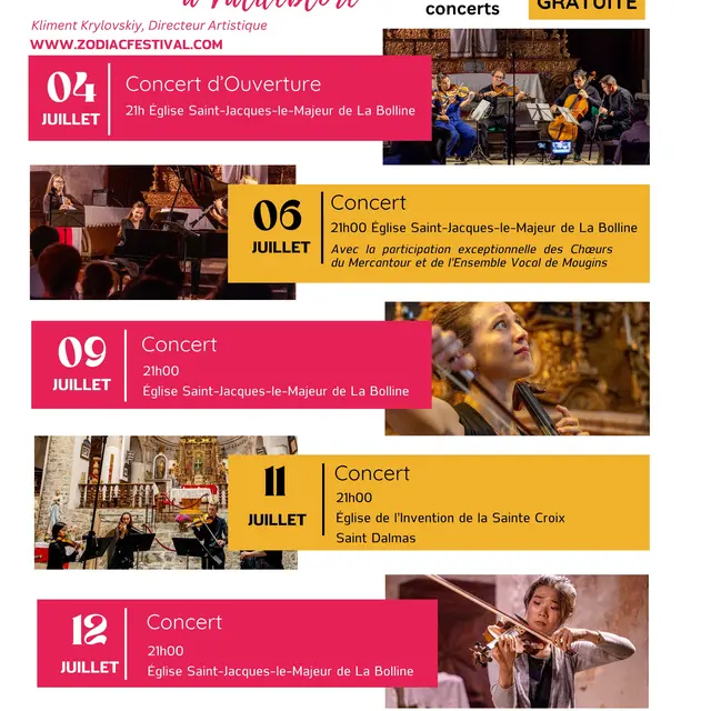 Festival Zodiac Music Academy Sainte Croix_Valdeblore
