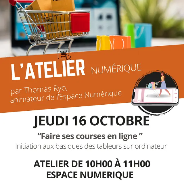 Atelier numérique : Faire ses courses en ligne_La Couarde-sur-Mer