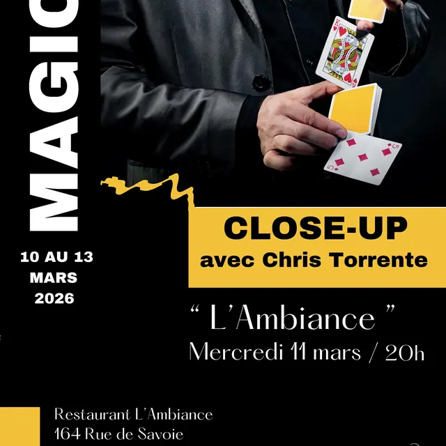 Magic Live au restaurant l'Ambiance_Notre-Dame-de-Bellecombe