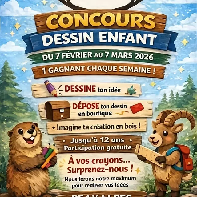 Concours de dessin pour les enfants avec PeakAlpes_Villar-d'Arêne